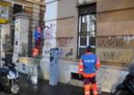 Rimosse scritte murarie nelle adiacenze di San Giovanni in Laterano